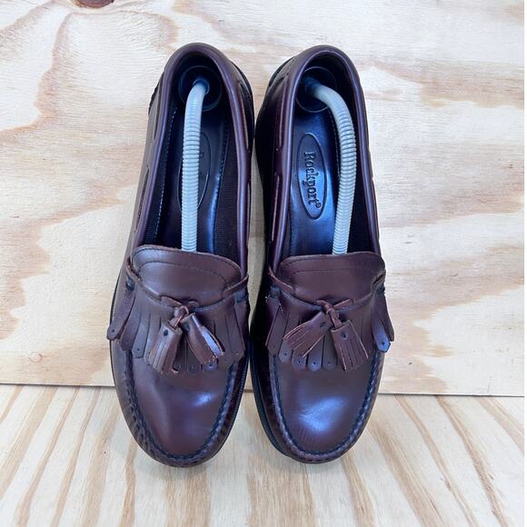 Rockport -Burgundy Kiltie Tassel -Loafers Dress Shoes -Brown -Men\'s - 10M -M2497 main image 4